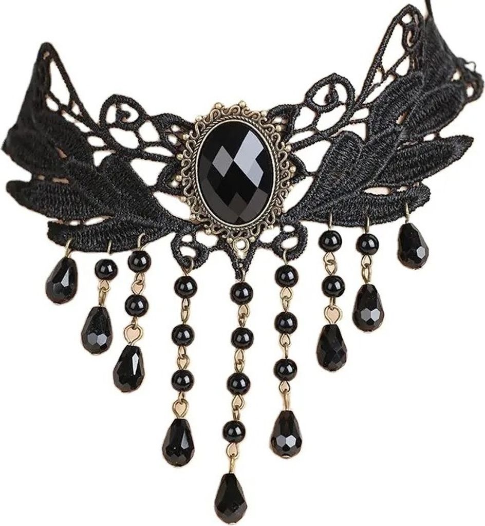 KA-27498 Halskette Schwarz – Eleganter Choker-Stil KP27498 Produktbild 