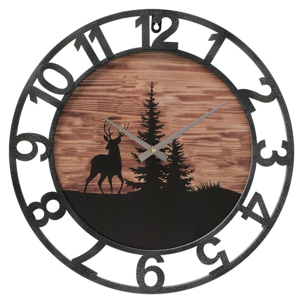 Horloge murale avec motif hivernal, LUDWIG, Ø 45 cm Image du produit 