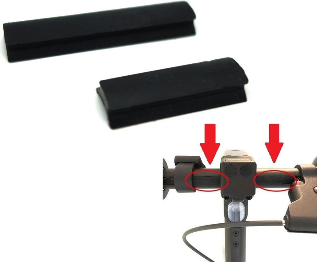 Gummilenkerkappen für Ninebot Max G30 / Motus Scooty 10 / Frugal Power