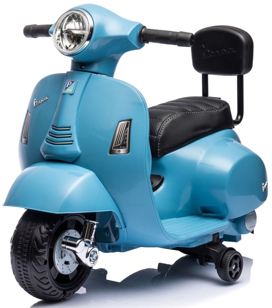 Jeździk dla dziecka Skuter Vespa na akumulator z oparciem Zdjęcie produktu 