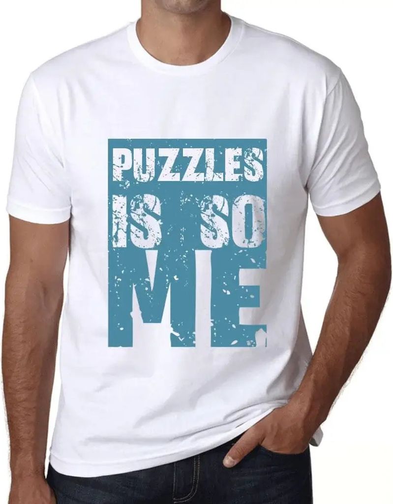 Herren Grafik T-Shirt Puzzles sind so mein Ding – Puzzles Is So Me – Öko-Verantwortlich Vintage Jahrgang Kurzarm Lustige Druck Geburtstag Gesc...
