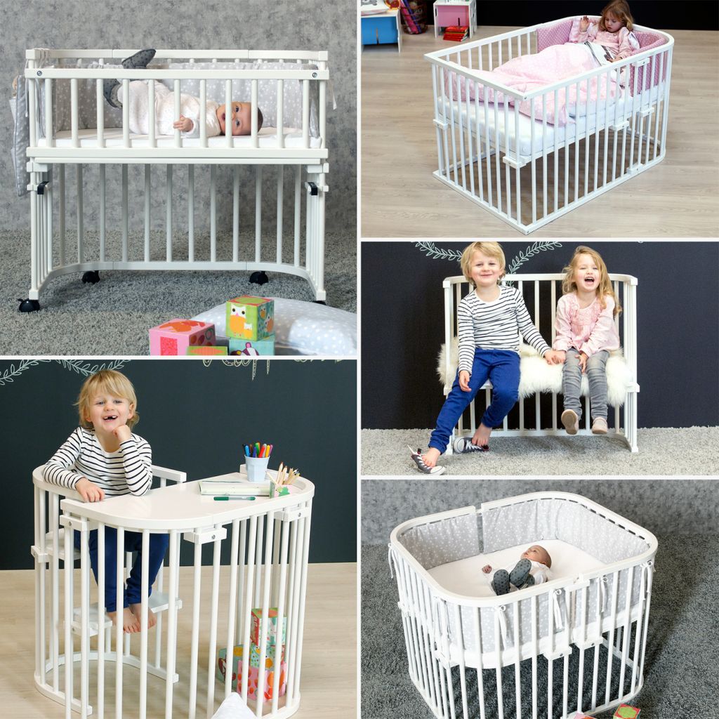 babybay Maxi Beistellbett, weiß lackiert Produktbild 4