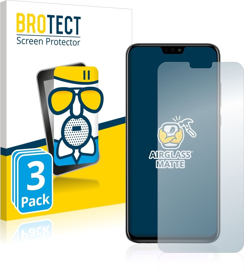 3x BROTECT Entspiegelungs Schutzglas für Honor 8X Produktbild 