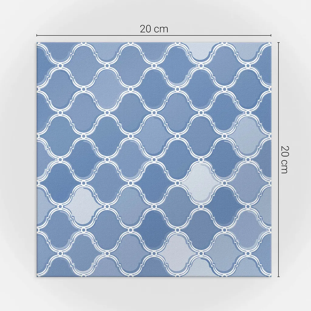 Motivo a mosaico a forma di arco - Piastrelle autoadesive - Piastrelle da parete - Pannelli da parete - Piastrelle autoadesive per il bagno - Piastrelle autoadesive per la cucina - Carta da parati autoadesiva per pareti - Decorazione murale -20 Unità 20 x 20 cm - 4