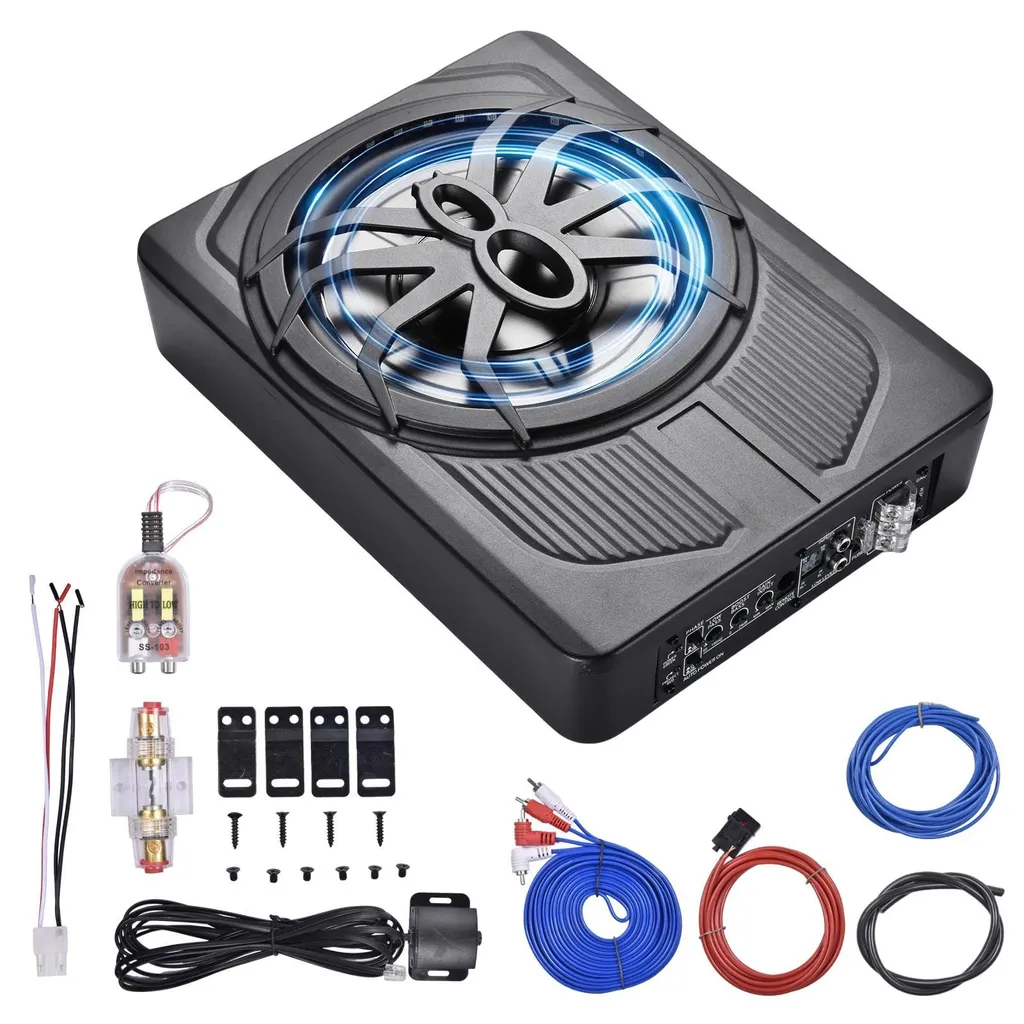 Amélioration Audio Voiture : Subwoofer Actif 25cm sous Siège Gain de Place