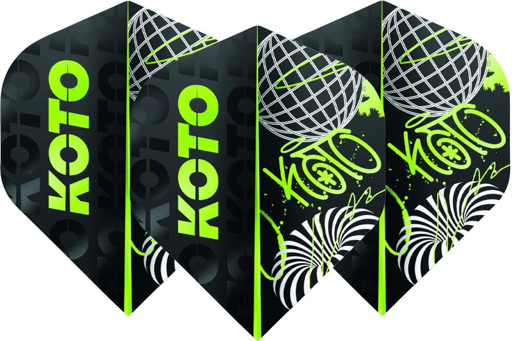 KOTO Rebel Royale Neon NO2 - Dart Flights