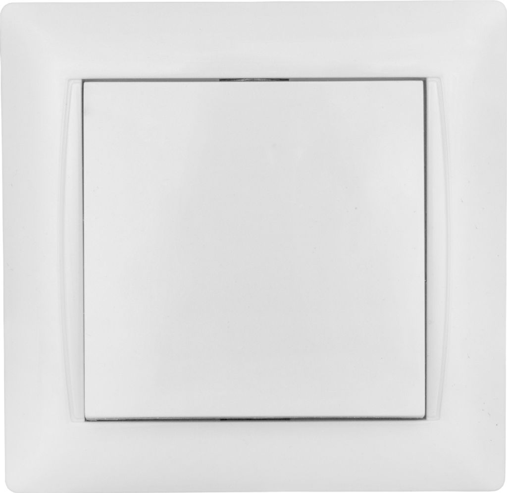 Lichtschalter Wandschalter Ein/Aus Schalter mit Rahmen Produktbild 1