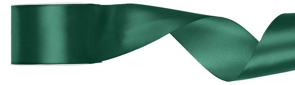 Satin Geschenkband dunkelgrün 25m 50mm breit Produktbild 
