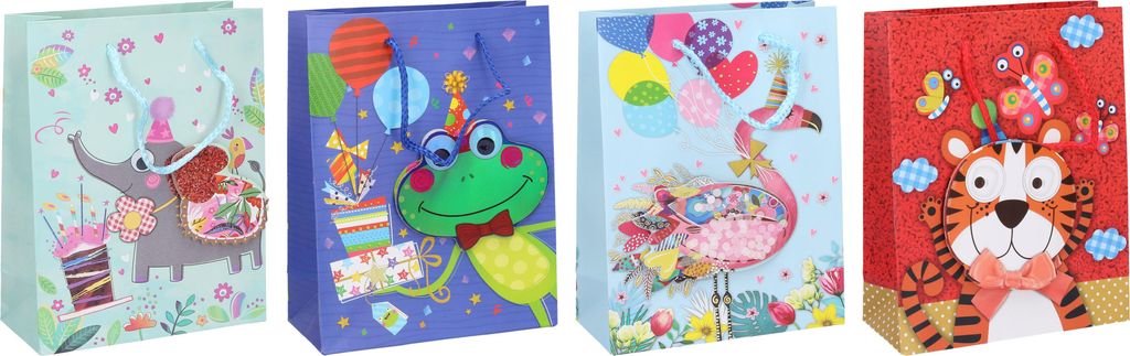 Geschenktüte M 26x32x10 cm Kinder