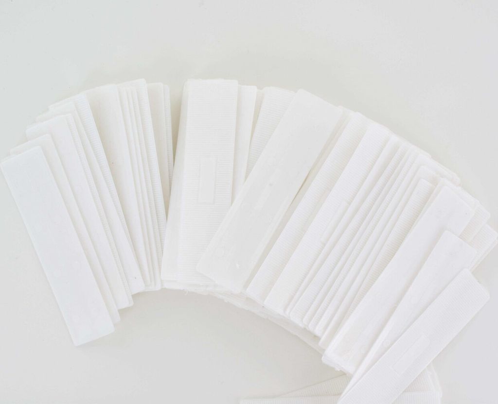 Verglasungsklötze 100x24x1 mm weiß à 1000 Stück Produktbild 