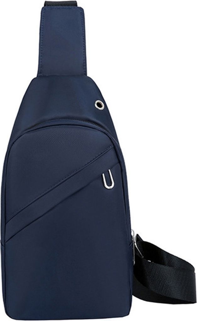 Brusttasche in Dunkelblau, Umhängetasche, Schultertasche, Cross Body Sling Bag für Freizeit & Sport