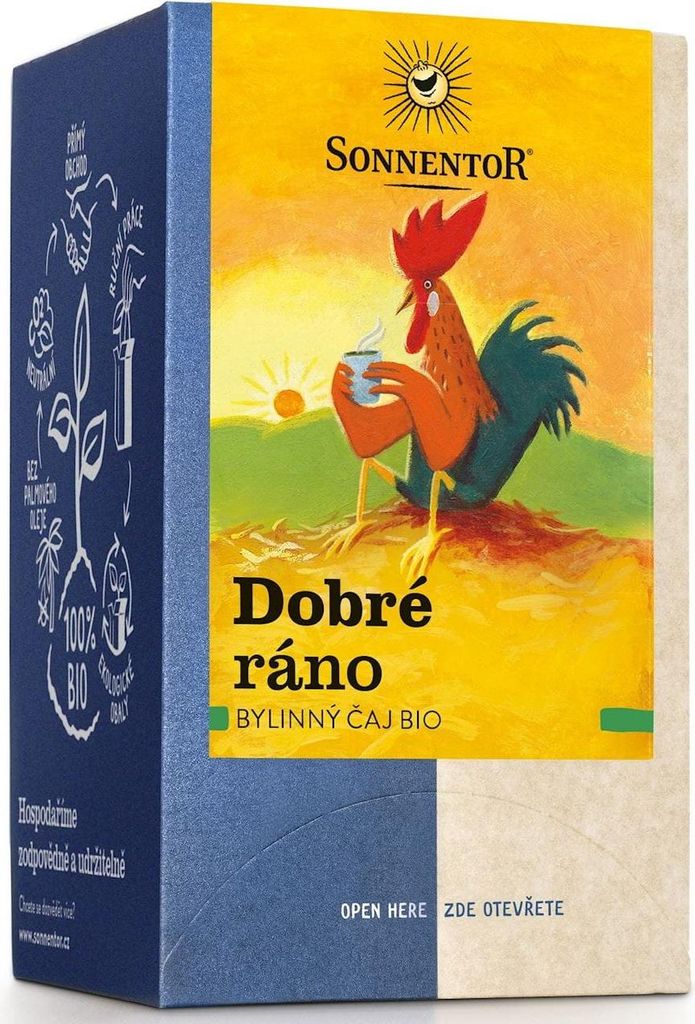 HERBATKA ZIOŁOWA NA DZIEŃ DOBRY (GOOD MORNING) BIO (18 x 1,5 g) 27 g - SONNENTOR