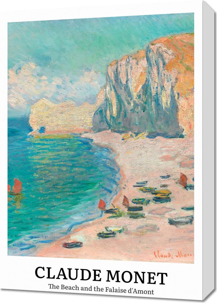 Bild 50x70cm Design The Beach, Monet Vintage für das Wohnzimmer