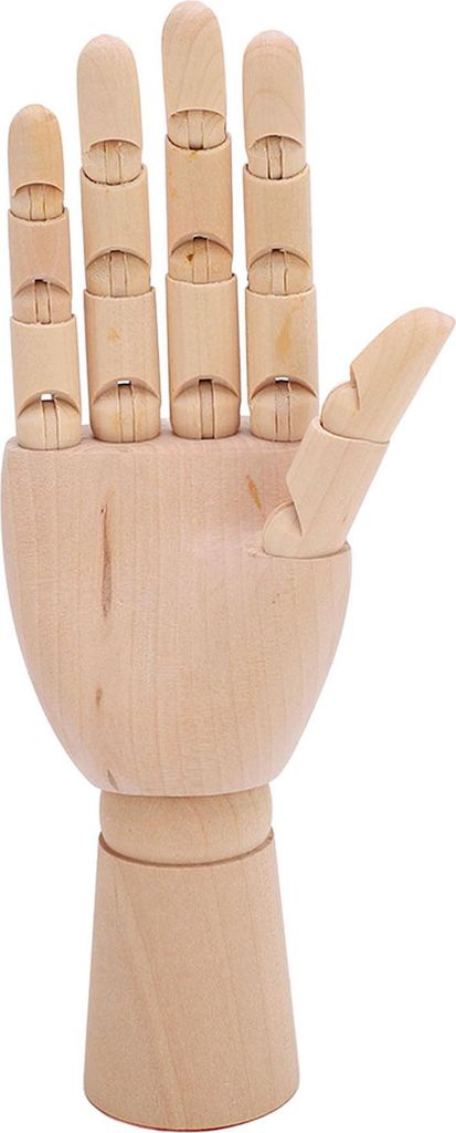 Holz Mannequin Hand flexible Gelenke Finger Zeichnen für Wohndekorationen Skizzieren Geschenkfotografie Requisiten Richtig
