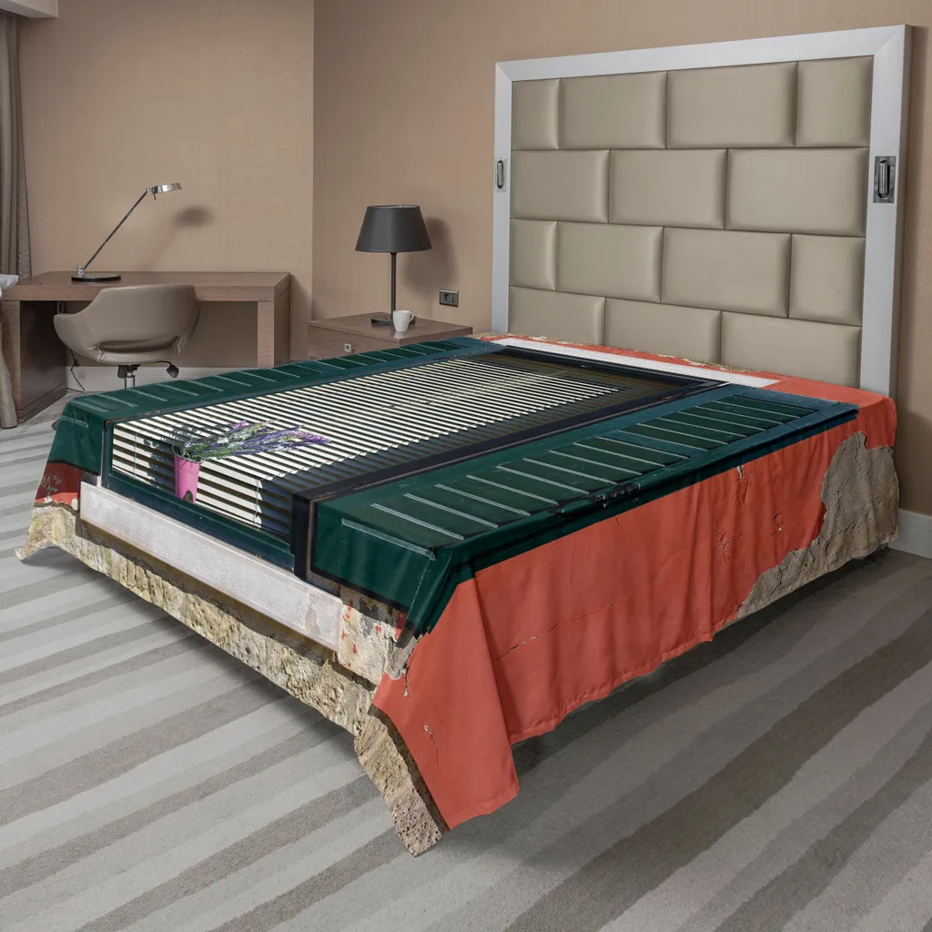 Drap Plat Doux et Confortable Style Médiéval Italien, 244x205 cm, Gris