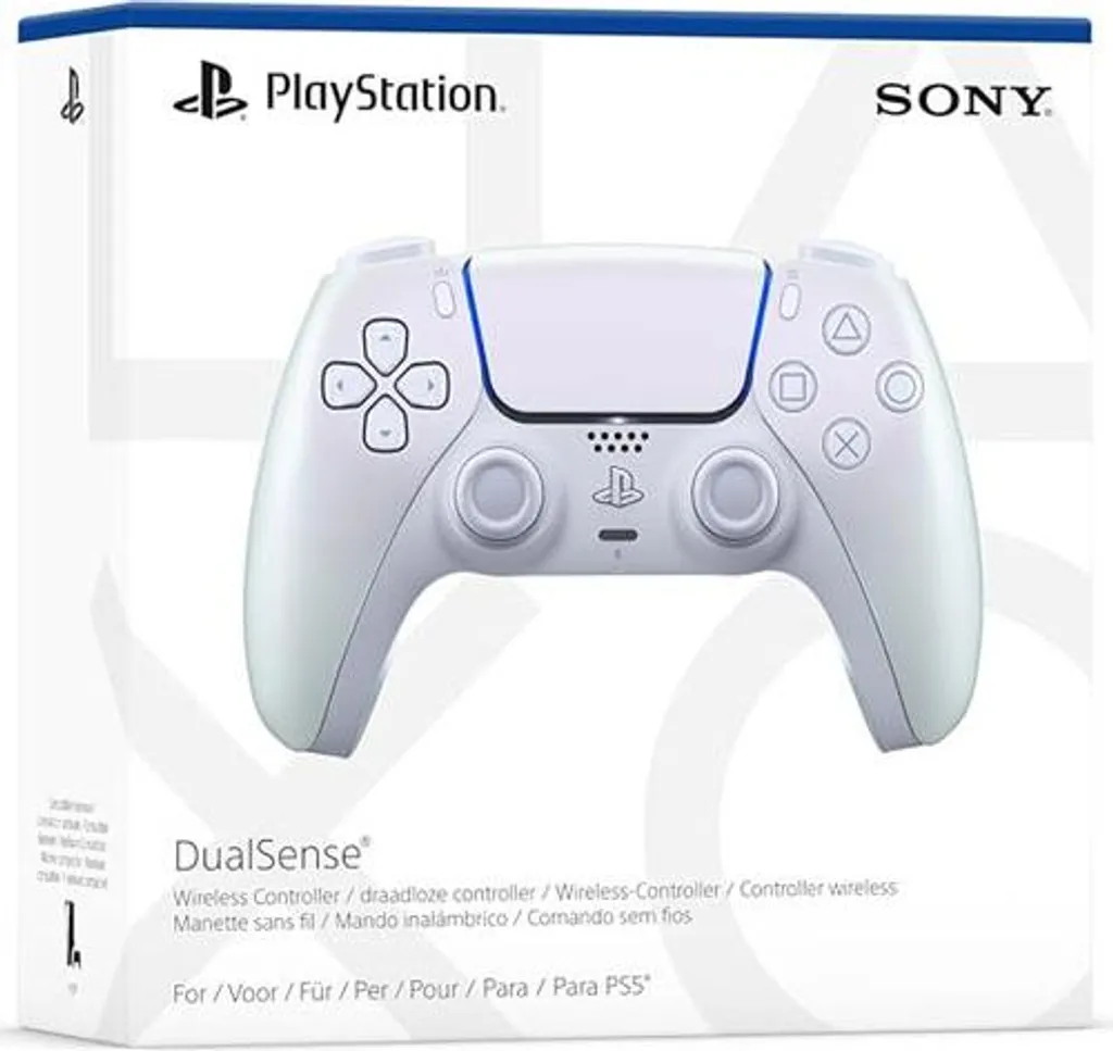 Manette PS5 DualSense sans fil Pearl pour jouer en local entre amis