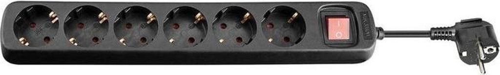 Microconnect GRU006B, 1,8 m, Drinnen, Typ F, Schwarz, 6 Produktbild 