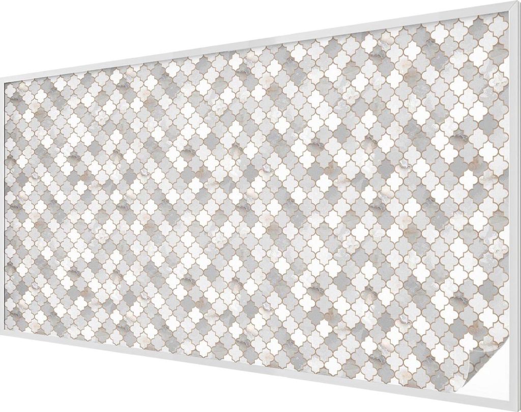 Buntglas Fensterfolie – 116x200 cm – Stained-Glass Design – blickdichte dekorative Sichtschutzfolie – selbstklebend, UV-Schutz – Geometri...