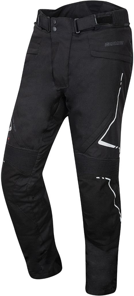 Germot Herren Motorradhose Evolution Pro Lang, Schwarz, L2XL