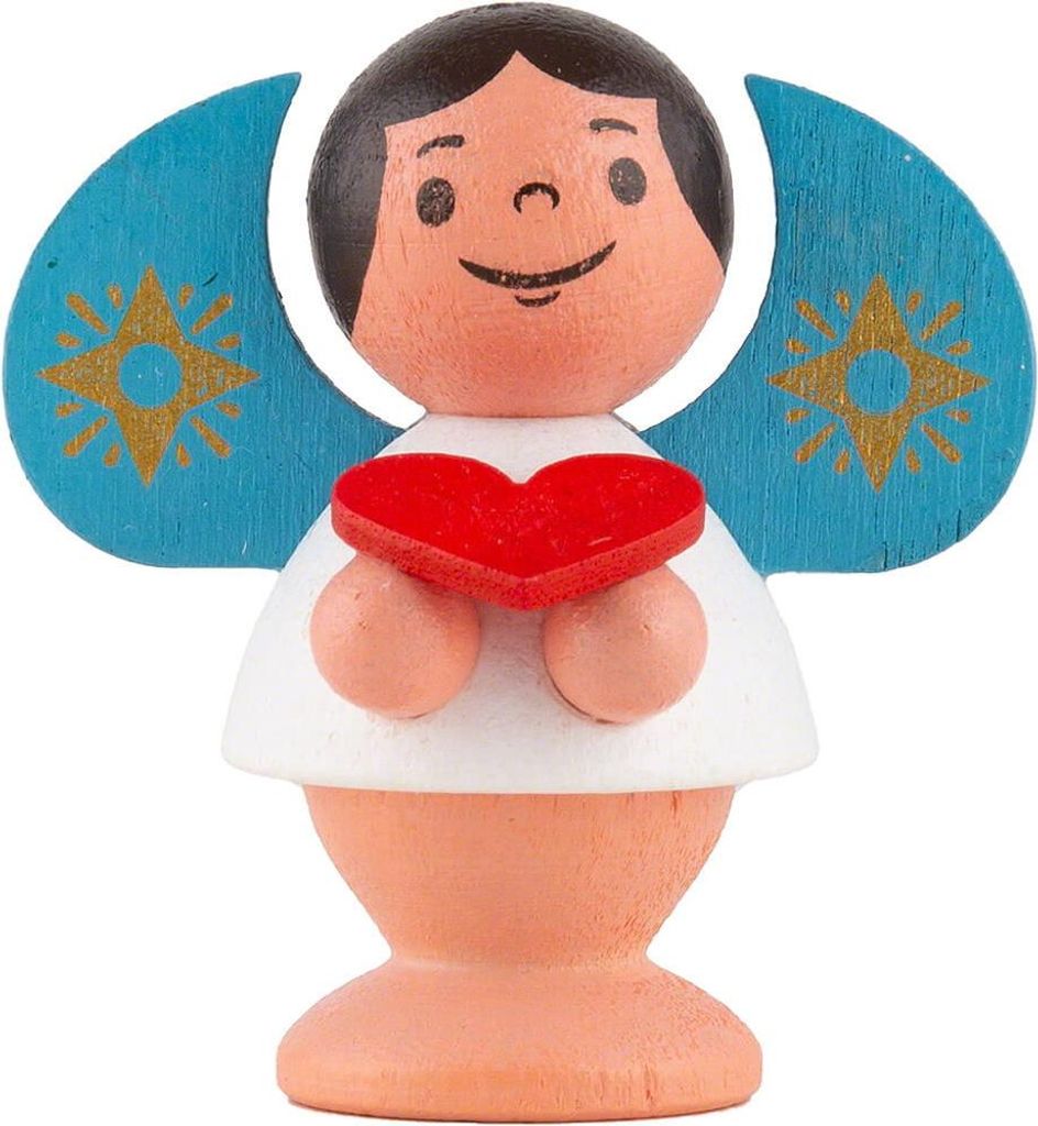 Sternengel mit Herz bunt (4,5cm) von Spielwarenmacher Günther