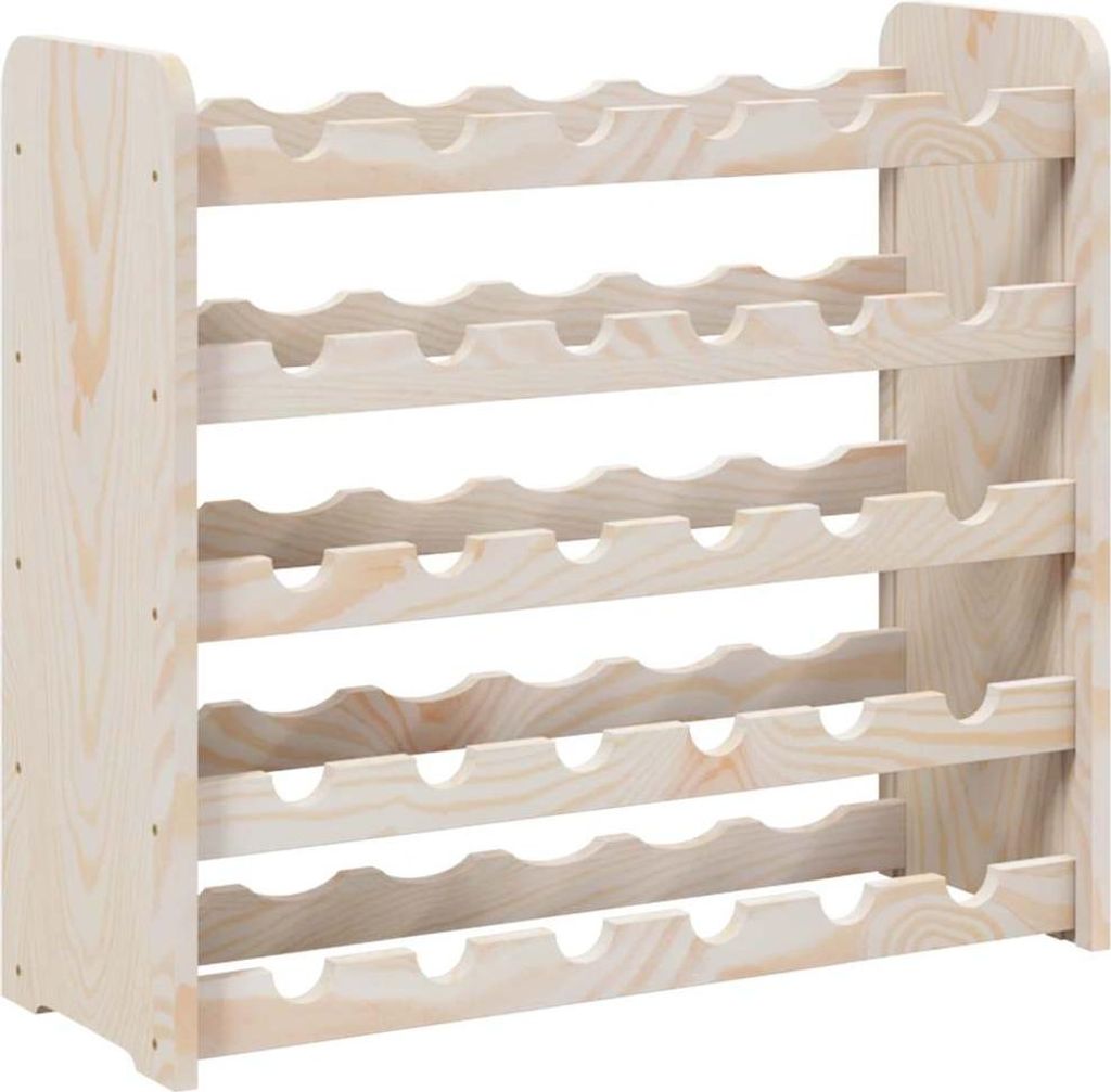 vidaXL Stojan na víno 67,5x25x60 cm z masivního Obrázek produktu 