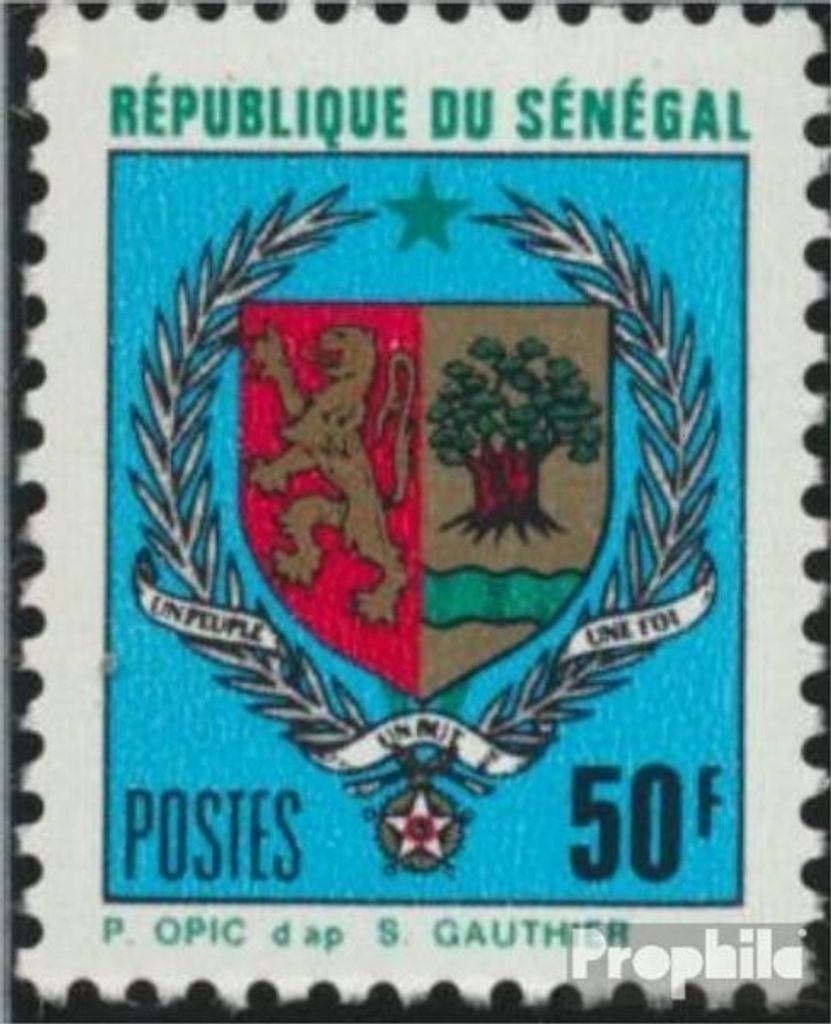 Briefmarken Senegal 1975 Mi 565 (kompl.Ausg.) postfrisch Staatswappen