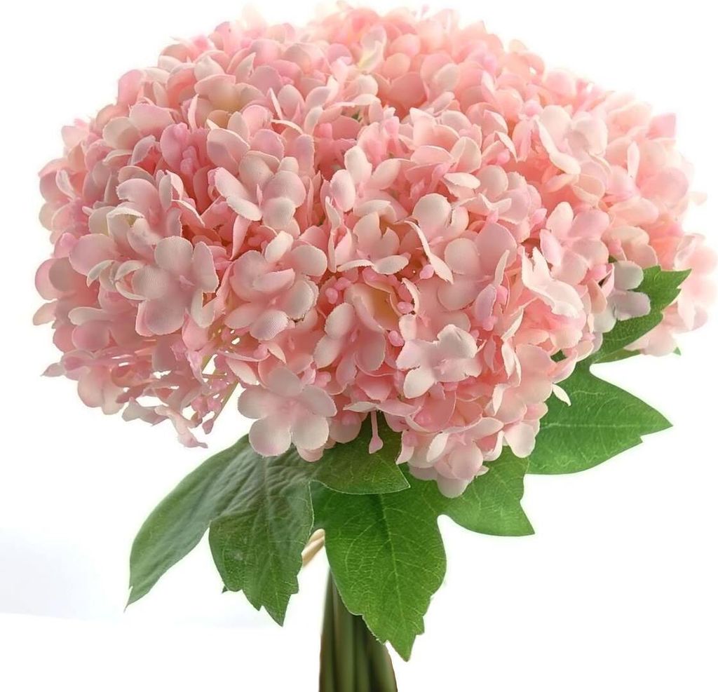 GASPER Schneeballstrauß Rosa 23 cm im 5er Bund - Kunstblumen