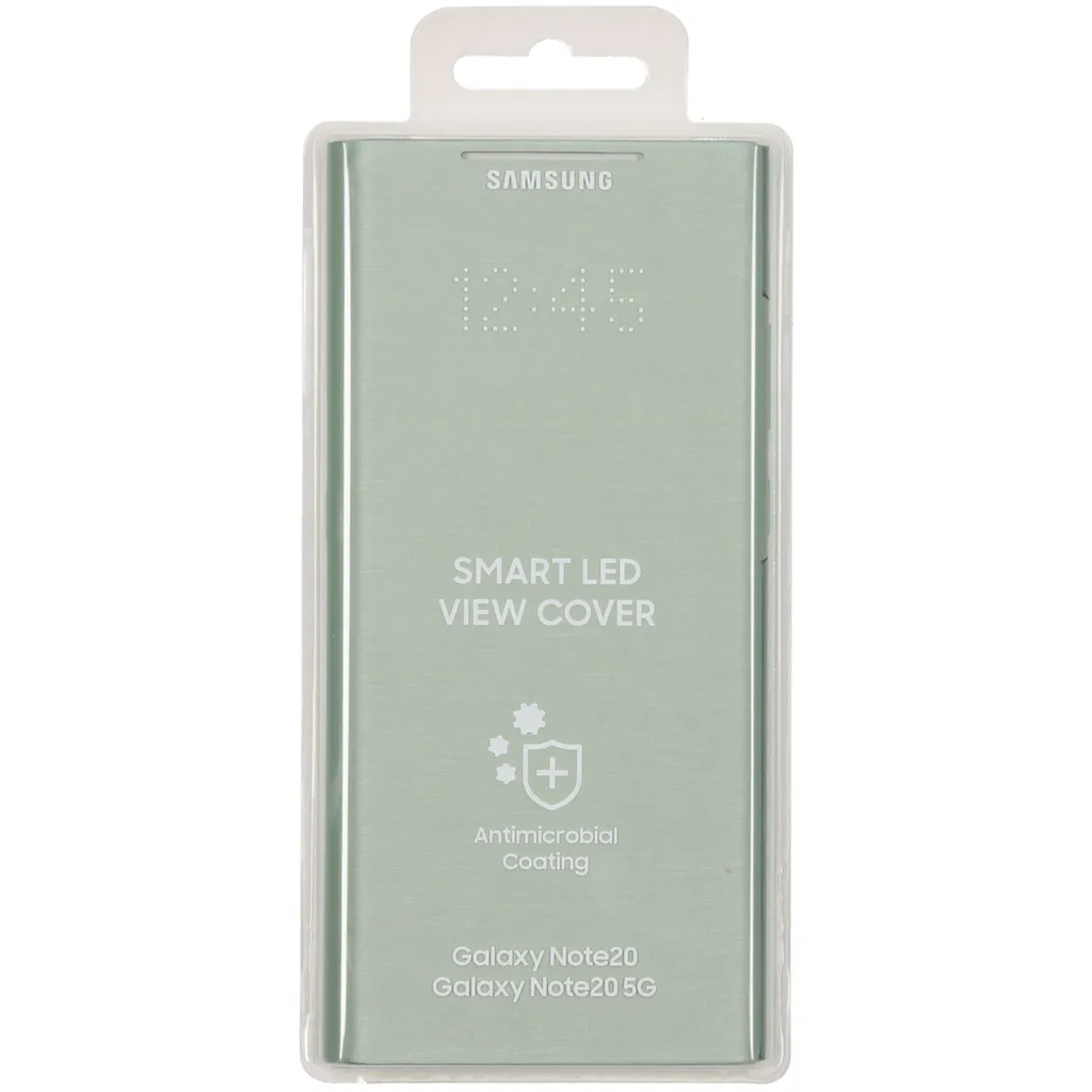 Étui à Rabat Interactif LED View Cover Vert pour Samsung Galaxy Note20 - 5