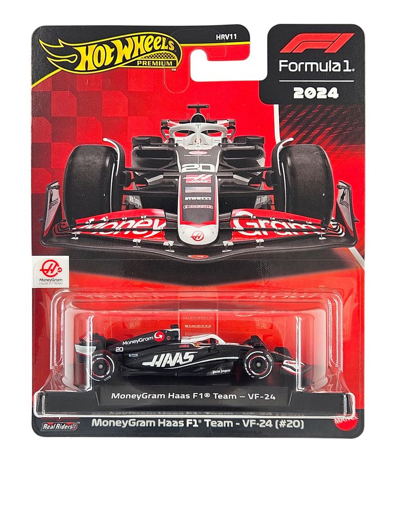 Hot Wheels Premium MoneyGram Haas F1 Team – VF-24 #20 Formula 1 (1:64)