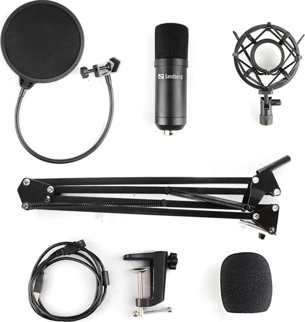 Kit Micro USB pour Podcast et Vidéo YouTube avec bras de suspension - 2