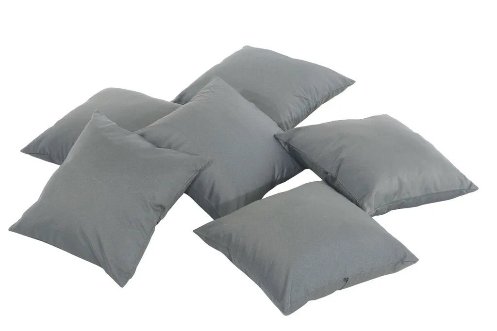 Coussin Canapé Gris Fer 45x45 cm Lot de 6 pour Aménager votre Salon Chic