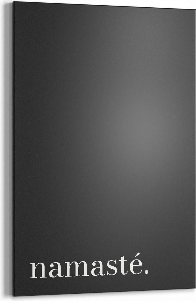 DEQORI Kreidetafel 60x90 cm 'Namasté - Schriftzug' Tafel Wandtafel Schreibtafel