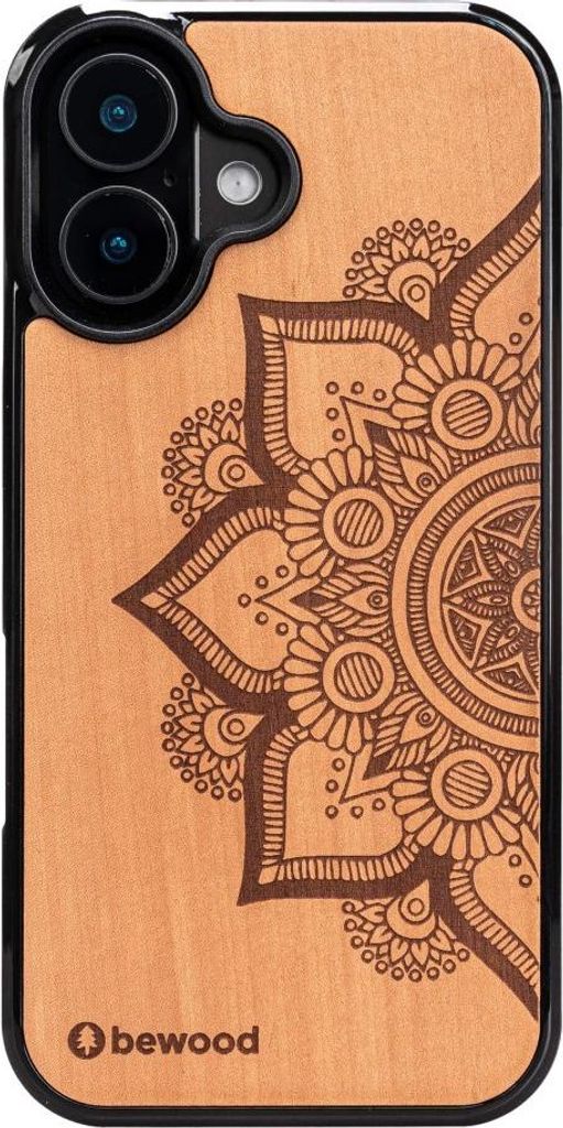 Holzhülle für iPhone 17, Bewood Apfelbaum Mandala