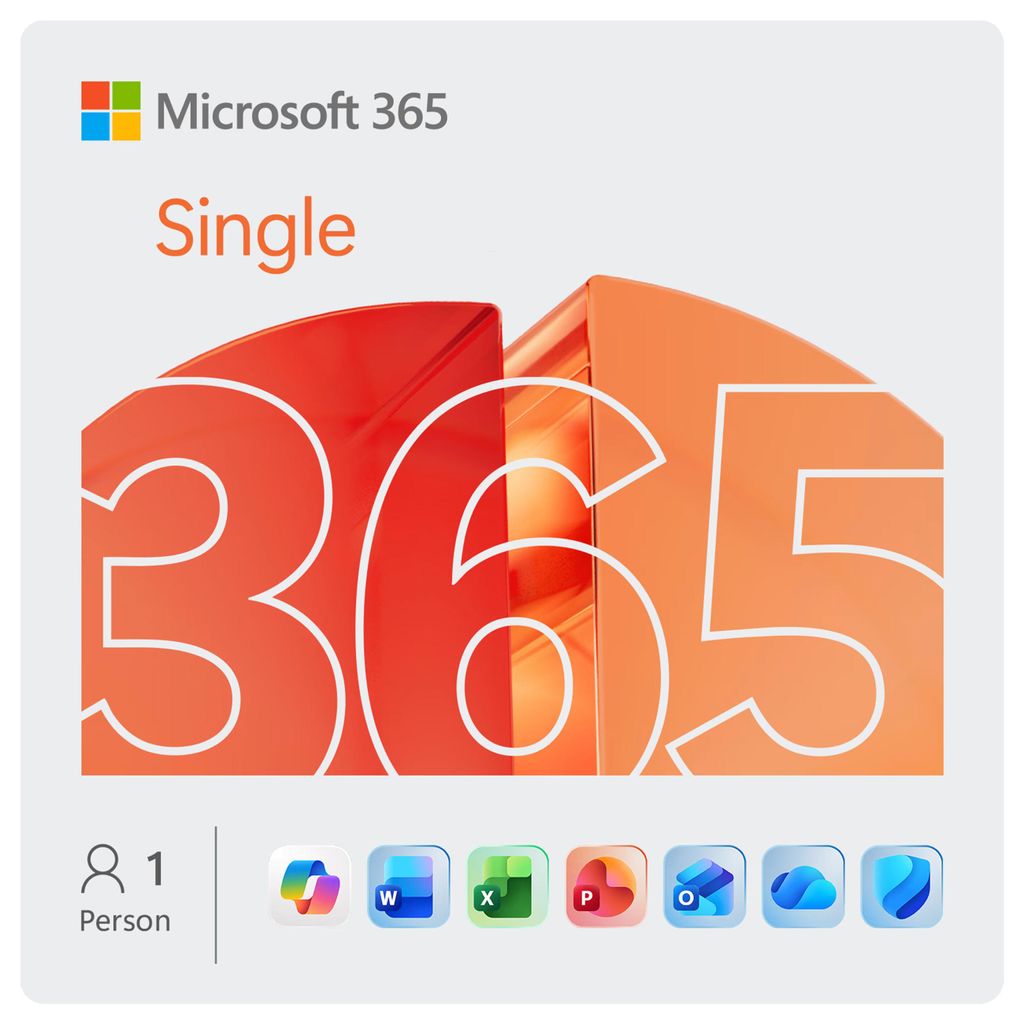 Microsoft 365 Single - Box-Pack (1 Jahr) - 1 Person - ohne Produktbild 