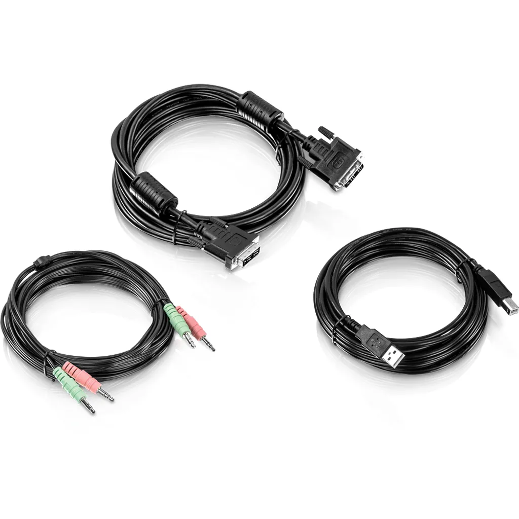 OFFERTA: Cavo TRENDnet TK-CD15 KVM DVI-I USB Audio 4.5m Originale - 1