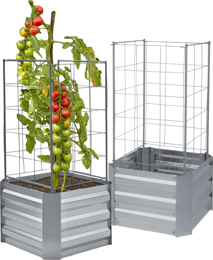 Empêcher l'affaissement des plantes avec ce support de bordure acier