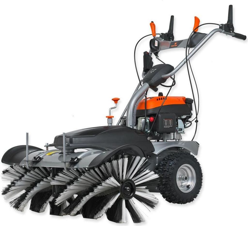 FUXTEC Benzin Kehrmaschine KM1196 - 4,9PS | 100cm Arbeitsbreite | EASY Start / E-Start | 70Kg | 173ccm | 3,6KW | 4-Takt