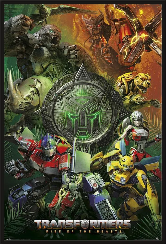 Affiche Transformers Rise of the Beasts avec cadre Shinsuke 61x91,5 cm