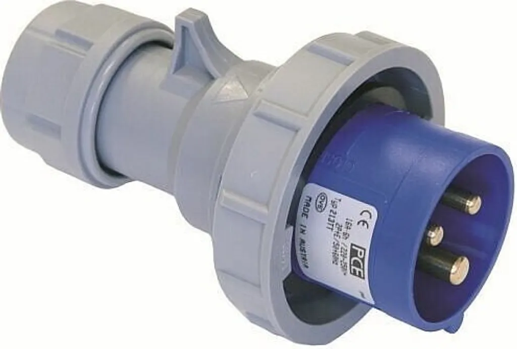 Fiche PCE 16A 3P 6H IP67 TT 0132-6Tt Connecteur Industriel Mâle