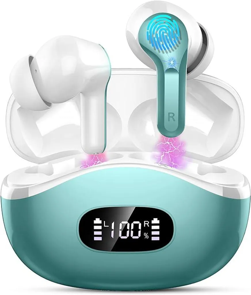 In Ear Kopfhörer Kristallklarer Klang & HiFi-Stereo Praktische Funktionen & Langlebiger Akku mit Vielseitig & Sporttauglich mit Touch-Steuerung