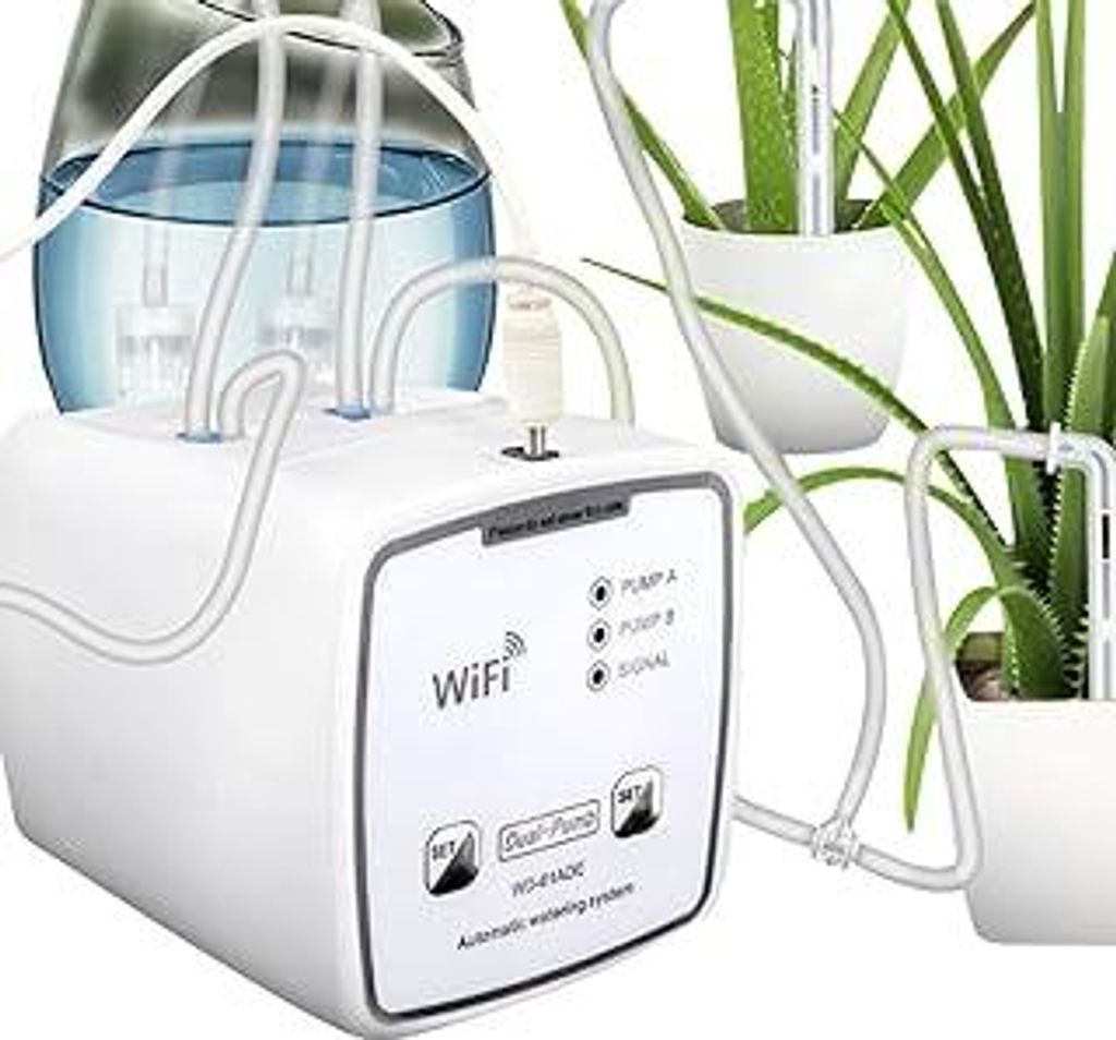 DIY Automatische Bewässerungssystem, utomatische Bewässerung für bis zu 20 Zimmerpflanzen mit Wasserpumpe,Urlaubsbewässerungssystem für Garten...