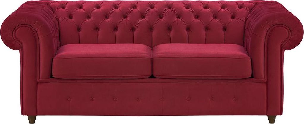 2-Sitzer-Sofa Chesterfield Max mit Schlaffunktion-Velluto-7-dark-oak