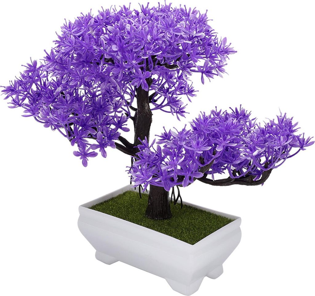 Künstliche Bonsai Fake Blossom Blume Topfpflanze Home Office Decor