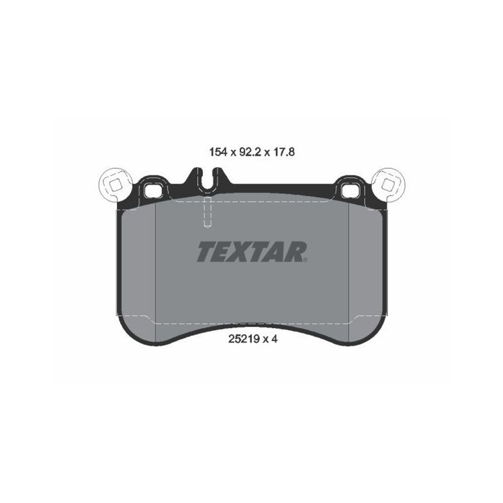 Textar Bremsbeläge vorne für Mercedes CLS E-Klasse W212 SLK R172
