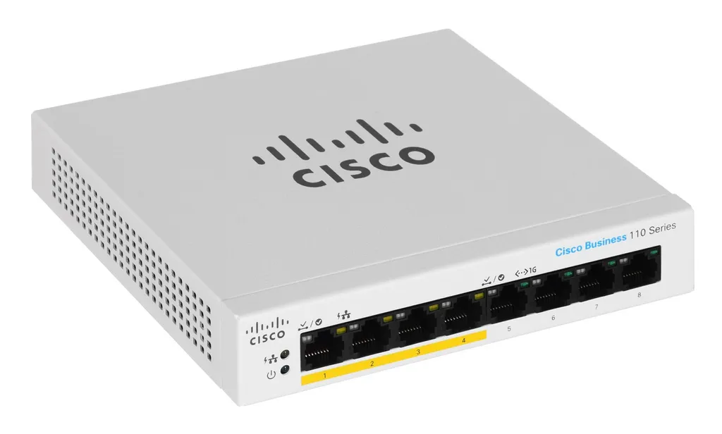 Switch PoE Cisco CBS110-8PP-D Gigabit avec Technologie Full Duplex