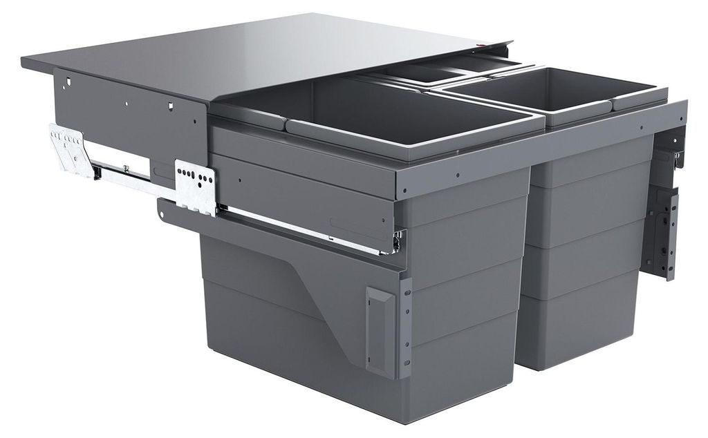 Hailo Abfallsammler Cargo 600 Slide 54 L 60 cm Mülltrennung Produktbild 
