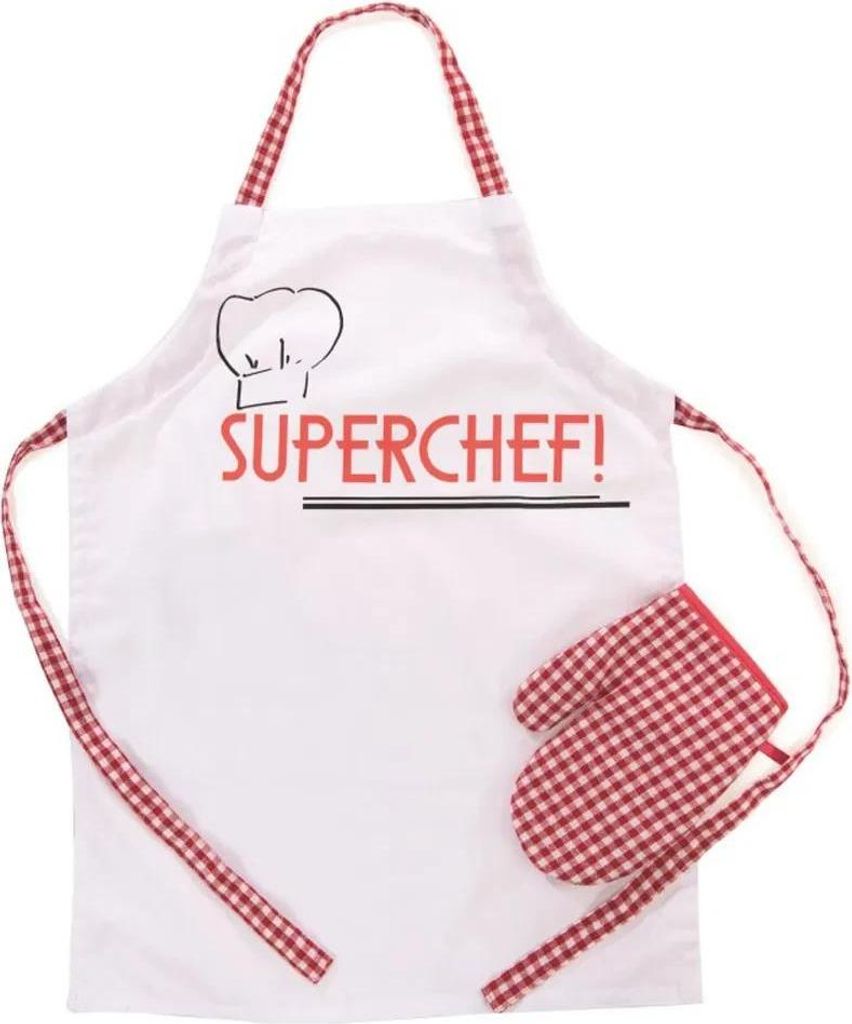 Chefkoch Schürze Bäcker Superchef Hobbyschürze inkl. Produktbild 