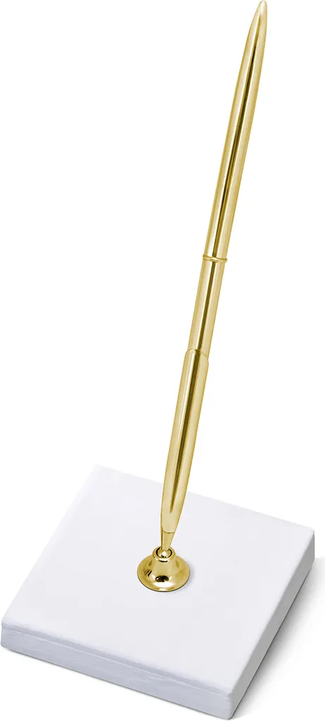Penna Argento Matrimonio con Base - Kit Firma Guest Book Professionale