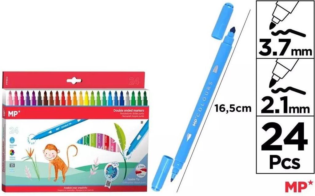 Marker / Doppelseitige Marker 24 Farben