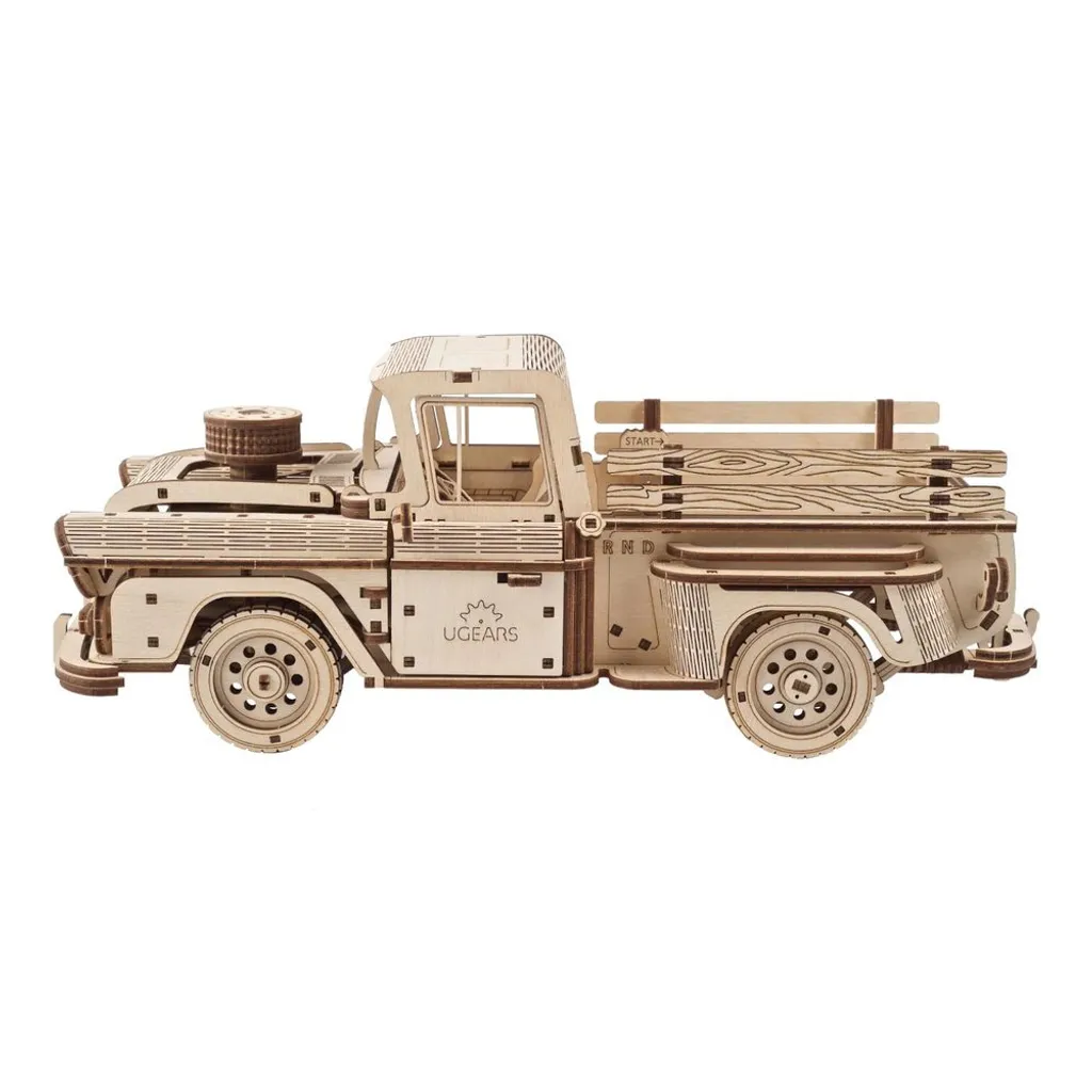 Casse-tête mécanique en bois pour adultes Ugears Camion Pick-up